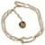 Cinturón de eslabones de cadena con medallón y logo CC de Chanel en metal dorado  ref.1298721