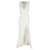 Balmain Sleeveless Slit Jumpsuit in Cream Viscose White Polyester  ref.1298723