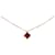 Van Cleef & Arpels 18k Halskette mit Karneol-Anhänger „Sweet Alhambra“ Metall  ref.1298783