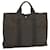 Hermès HERMES Her Line MM Tote Bag Canvas Gray Auth hk1144 Grey Cloth  ref.1298918