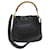 GUCCI Bamboo Hand Bag Leather 2way Black 001 123 1638 Auth bs12119  ref.1298961
