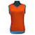 Chanel 02P CC Terry Logos Blouse Tank Top Shirt FR 42 en orange et bleu turquoise Polyamide  ref.1298978