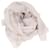 Chanel Lenço quadrado de seda Cinza  ref.1299038