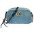 Borsa GUCCI Marmont in denim blu - 101769 - vista 3