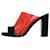 Céline Celine Resort 2013 Sandals Black Red Suede Plastic  ref.1299071