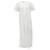 Autre Marque Robe longue à manches courtes en coton blanc La Collection Noir  ref.1299099