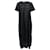 Autre Marque Vestido largo de manga corta de algodón negro La Collection  ref.1299106