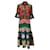 Autre Marque La doubléJ Noir / RED / Robe Artemis verte à imprimés multiples Polyester Multicolore  ref.1299113