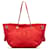 Red Chanel Large lined Face Shopping Tote Satchel Leather  ref.1299121