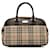 Beige Burberry House Check Handbag Leather  ref.1299122