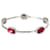 Autre Marque Ippolita Rock Candy Red liniertes Armband aus Sterlingsilber Geld  ref.1299164