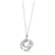 TIFFANY & CO. Interlocking Circle Diamond Necklace 18K in White Gold 0.17 ctw  ref.1299188