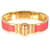Hermès Hinges Bangle with Coral Leather Gold-plated  ref.1299192