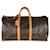 Keepall Bolsa de lona com monograma Louis Vuitton 55 Marrom  ref.1299226
