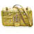 Bolsa Gucci Metálica Dourada em couro de bezerro com tachas peroladas GG Marmont Ouro branco  ref.1299240