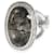 Autre Marque Anello classico con bordo Knige al quarzo rutilato John Hardy in argento sterling 0.35ctw  ref.1299251