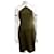 Diane von Furstenberg jersey dress, khaki and ivory, US 6 UK 10 White Viscose  ref.1299267
