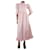 Autre Marque Vestido midi rosa com gola alta e estampa floral - tamanho UK 4  ref.1299313