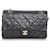 Bolsa pequena com aba forrada de couro Chanel Black Classic Couro Preto  ref.1299366