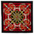 Hermès Sciarpa di seta Hermes rossa Eperon d'Or Rosso Panno  ref.1299395