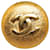 Broche Chanel Oro CC Dorado Metal Chapado en oro  ref.1299396