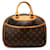 Louis Vuitton Brown Monogram Trouville Leather Cloth  ref.1299405