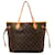 Louis Vuitton Brown Monogram Neverfull MM Leather Cloth  ref.1299412