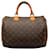 Louis Vuitton Monogram Brown Speedy 30 Cuir Toile Marron  ref.1299441