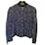 Chanel 04P Runway Lesage Tweed Pearls CC Logo Button Blazer Jacket FR 42 Black Silvery Golden Navy blue Silk  ref.1299654