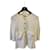 Chanel 18C Paris-Greece Terry Cotton Scoop Neck Sweater Cardigan FR 40 White  ref.1299735