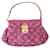 Louis Vuitton Pleaty Tasche aus rosa Monogram-Denim-Gewebe. Pink Leinwand  ref.1299746