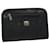 MCM Vicetos Logogram Clutch Bag PVC Black Auth 68192  ref.1299788