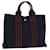 Hermès HERMES Fourre ToutPM Hand Bag Canvas Navy Brown Auth bs12475 Navy blue Cloth  ref.1299790