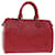 Louis Vuitton Epi Speedy 25 Bolsa de Mão Castelhano Vermelho M43017 Autenticação de LV 67953 Couro  ref.1299796