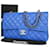 Chanel foderato Flap Blu Pelle  ref.1300011