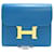 Constance Hermès Hermes Konstanz Blau Leder  ref.1300084