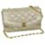 Bolso de hombro Chanel Mini Matrasse con cadena Beige Seda  ref.1300109