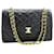 Chanel Double Flap Cuir Noir  ref.1300122