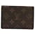 Louis Vuitton Porte carte simple Brown Cloth  ref.1300317
