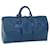 Louis Vuitton Keepall 50 Blau Leder  ref.1300333