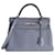 Hermès Hermes Kelly 32 Tasche Blau Grau Hellblau Leder  ref.1300412