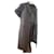 LEMAIRE Dark Brown Oversized Coat Shoulder Padded Wool  ref.1300423