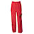 Autre Marque Undercover by Jun Takahashi Red / Tan Lace Trimmed Crepe Trousers Synthetic  ref.1300510