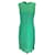 Autre Marque Emilio Pucci Vestido verde sin mangas con encaje de hojas Seda  ref.1300511