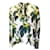 Autre Marque Marfil libertino / Blusa de seda con cuello anudado de Figgy Pudding verde Multicolor  ref.1300524