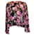 Autre Marque Giambattista Valli Black / Blusa de seda estampada floral rosa Multicor  ref.1300525