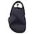 Autre Marque Giaborghini Black Puffy Cross Strap Sandals Cloth  ref.1300526