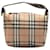 Tan Burberry Mini House Check Handbag Camel Leather  ref.1300541