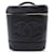Black Chanel CC Caviar Vanity Case Leather  ref.1300558