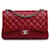 Borsa a tracolla con patta rossa Chanel Jumbo Classic foderata in caviale Rosso Pelle  ref.1300568
